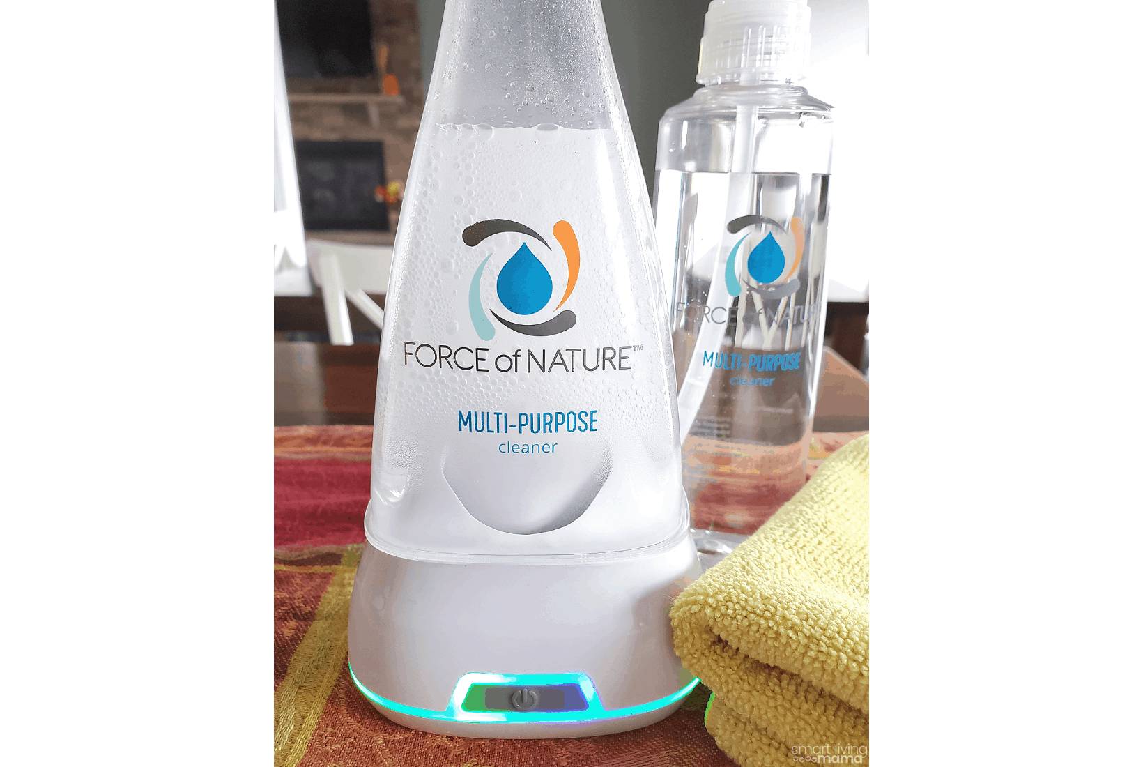Force of Nature cleaning product sitting on a kitchen counter